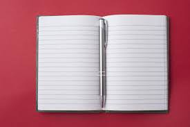notebook open blank